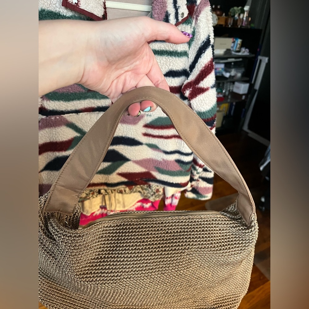 The Sak Crochet Tan Woven Shoulder Bag - Picture 12 of 12